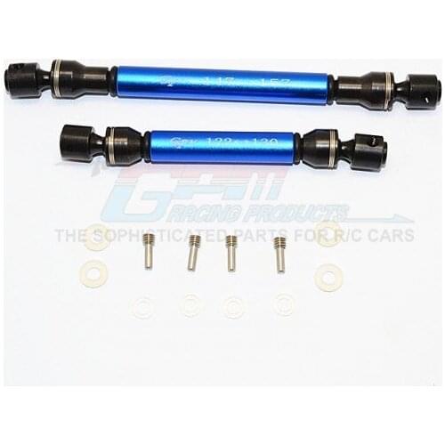 1/10 AXIAL RR10 90048 STEEL+ALUMINIUM FRONT & REAR MAIN DRIVE SHAFT (147MM-157MM, 122MM-130MM) - 2PCS SET RR237SA