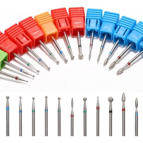 1pcs Nail Drill Bits Nails Carbide Diamond Cutter For Manicure Tools Electric Nail Rotary Burr Pedicure
