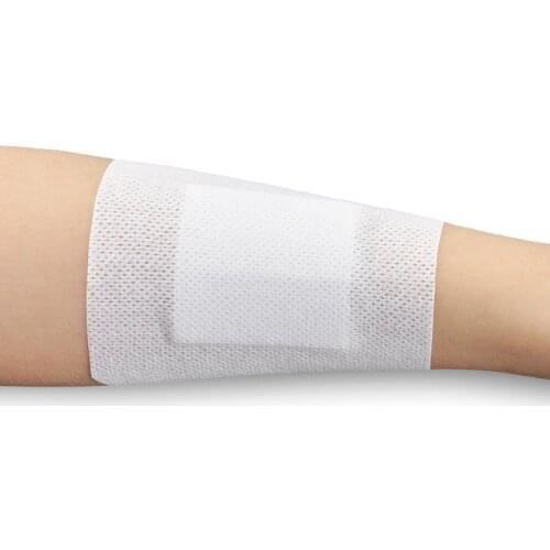 10pcs Adhesive Bandages Non-woven Waterproof Medical Bandage Fixation Tape Wound Dressing Bandage Pad Plasters Health Care