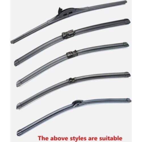 2PC Car Windshield Wiper Blade Insert Rubber Strip Refill for Volvo S40 S60 S80 S90 V40 V60 V70 V90 XC60 XC70 XC90