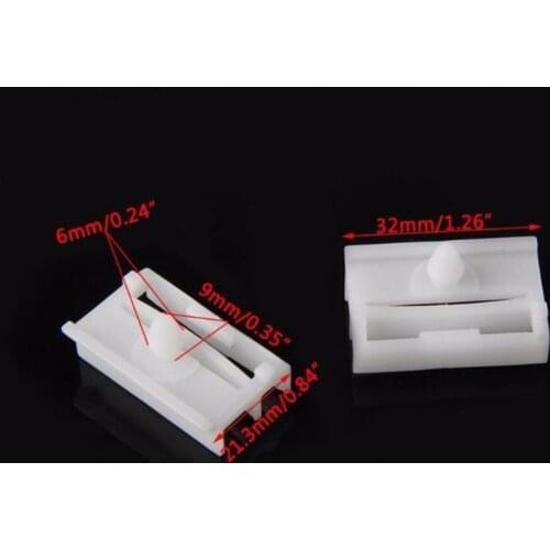 White 20 Pieces Molding Exterior Side Sill Skirt Trim Clip Fasteners For BMW E36 E46 #271197