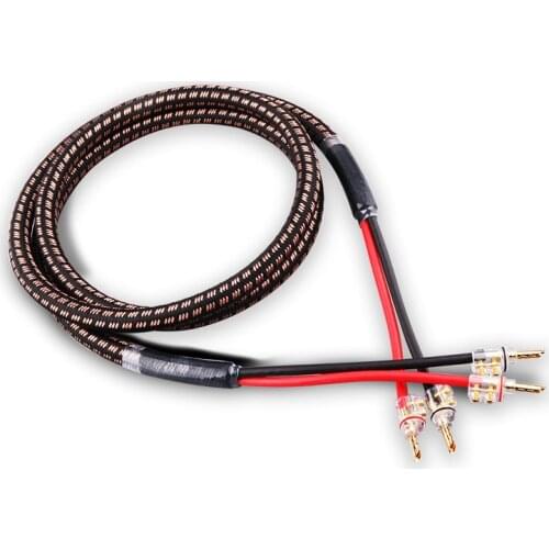 6N oxygen-free pure copper HIFI enthusiast grade banana head professional amplifier speaker audio speaker cable speaker cable