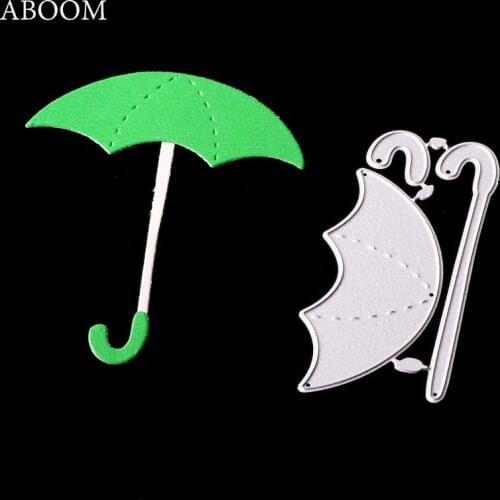 ABOOM Handmade Umbrella Pattern Metal Cutting Dies Stencils For DIY Scrapbooking Photo Album Decorative Embossing DIY Paper Card