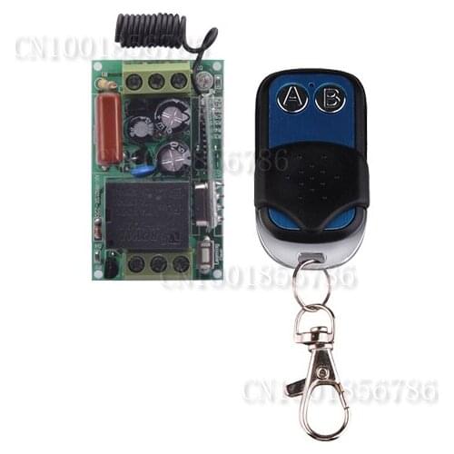 AC220V 1CH 10A Wireless Remote Control Lighting Switch System Receiver & Transmitter Working Way Adjustable 315/433.92MHZ