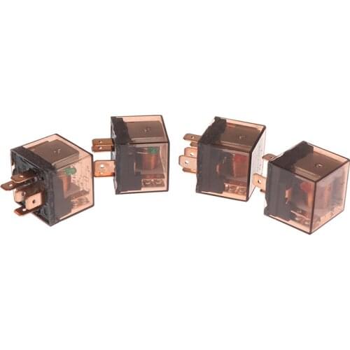 1Pc DC Waterproof Automotive Relay 12V 80A 4/5Pin SPDT Car Control Device Car Relays High Capacity Switching