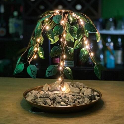 Indoor Tabletop Waterfall Fountains Desktop USB Water Fountain Ornament Crafts for Indoor Home Office Table Decorations