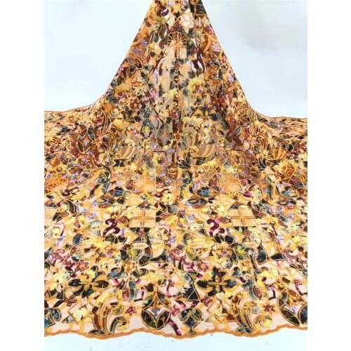 Good looking fashionable mesh embroidery french net lace fabric 8BZL-73003 with pretty flowers for party dress