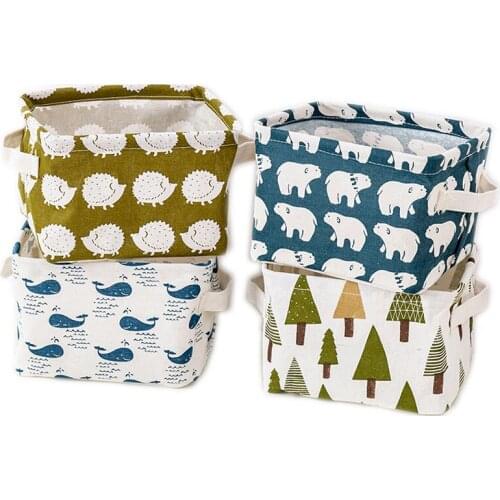 Creative Storage DIY Desktop Basket Underwear Storage BoxCosmetic Book Organizer Home Closet Organizer Container Laundry Basket