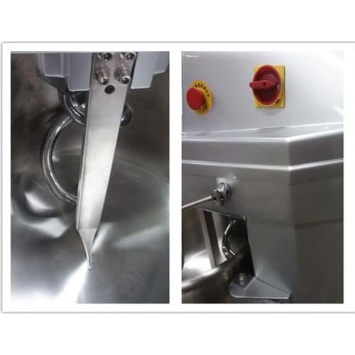 Noodle machine hook and bowl double-rotation design commercial flour mixer Low noise and easy operate dough kneading machine