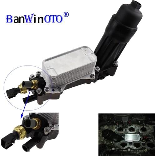 Engine Oil Cooler Filter Assembly Fit For Chrysler Dodge Jeep Ram 3.6 V6 68105583AF 68105583AC 68105583AE 68105583AA 68105583AB