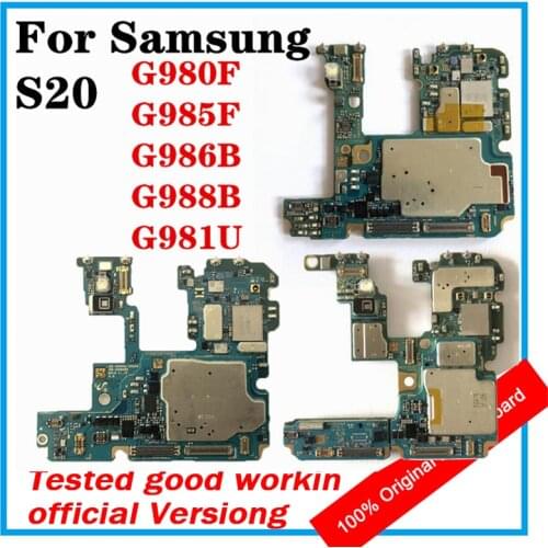 For Samsung S20 G980F G985F G986B G988B G981U Motherboard Original Replaced Clean Mainboard With Full Chips Android OS Installed
