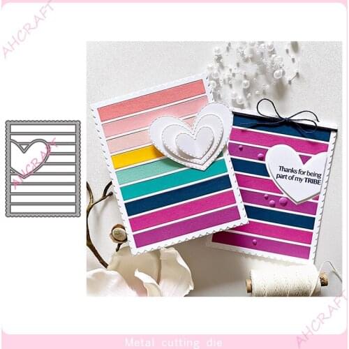 Heart-shaped Frame Metal Cutting Dies for DIY Scrapbooking Photo Album Decorative Embossing Paper Card Crafts Die 2021