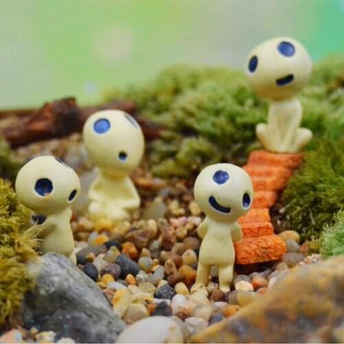 Mini Alien Tree Fairy Hayao Miyazaki Totoro Model Resin Figures Micro Landscape Garden Terrarium Decoration Miniature Ornaments