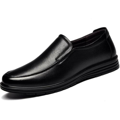 Mens Work Shoes Lightweight Comfortable Casual Shoes Zapatos Para Hombre Genuine Leather Loafers Shoe for Men
