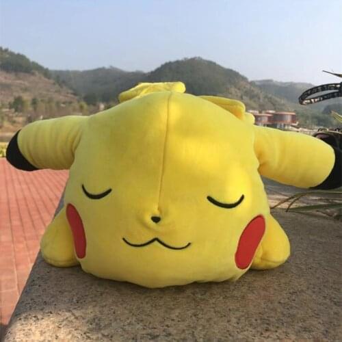 Pokemon Pikachu Sleeping Nap Jumbo Plush Toy stuffed Doll Gift forChild 43cm