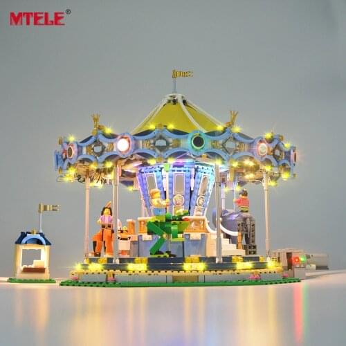 MTELE Led Light Kit For 10257 Creator Expert The New Carousel Compatible With 15036 (NOT Include The Model)