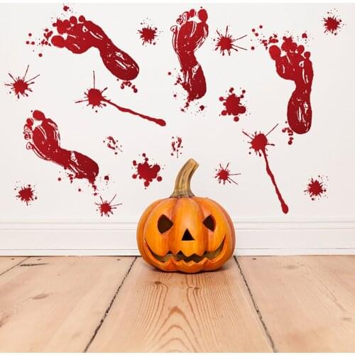Halloween Stickers Wall Decor Diy Sticker Pegatina Horror Home Room Decor House Decoration Party Accessories Supplies Stikers
