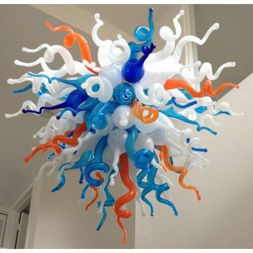 Fancy Art Blown Glass Lighting Chandelier High Hanging Chihuly Chandelier New House Decor