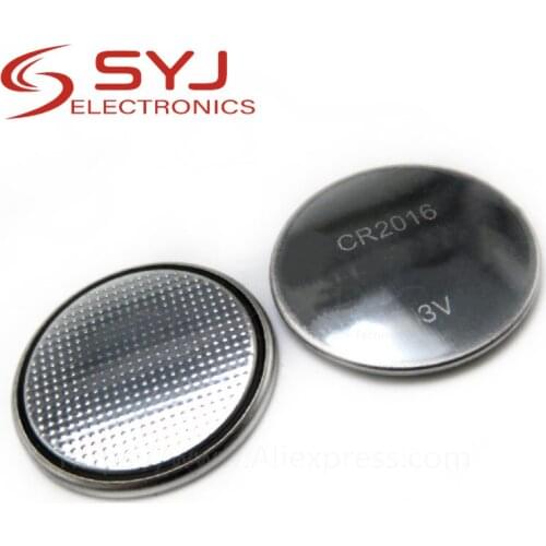 2pcs/lot CR2016 3V button battery alarm car remote control key battery electronic dictionary In Stock