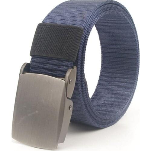 Men Belt Alloy Quick Release Mens Casual Belt Jeans canvas Belt High Quality Tactical Belt Nylon Belt
