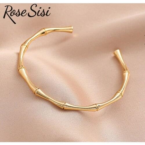 Rose sisi Womens Korean style pulseras mujer fashion elegant style simple personality open-ended bracelet bijoux femme bransole