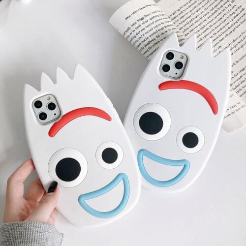 Knife and Fork 3D Cartoon Silicone Phone Case For iPhone 11 12 Pro Max Mini SE 2020 6 7 8 Plus XS 6S X XR Prong Soft Shell Cover