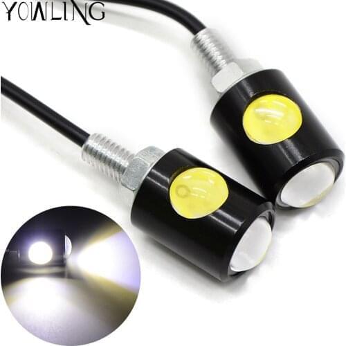 Motorcycle Led Turn Signals Light Waterproof Indicators LED Flasher Blinker White light For Universal sport Street Bike Light