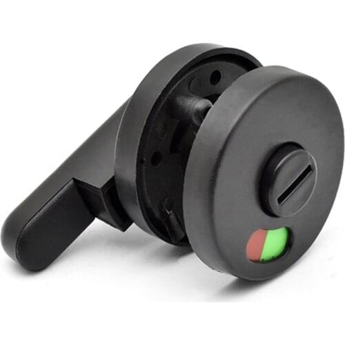 Universal Black Privacy WC Plastic Latch Vacant Engaged Door Lock Toilet Shower Cubicles & Bathroom Indicator Bolt Cabinet Knot