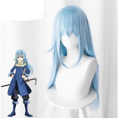 That Time I Got Reincarnated as a Slime Cosplay Wig Rimuru Tempest 70cm Blue Wig Tensei shitara Slime Datta Ken Cosplay