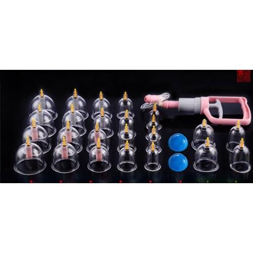 Vacuum cupping device 6/12/24 pcs moisture absorption tank acupoint body massage appratus silicone vacuum cups