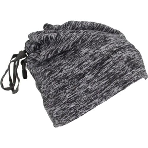 Winter Fleece Neck Warmer Multifunctional Gaiter Hiking Skiing Cycling Head Cover Beanie with Elastic Band for Outdoor Sports