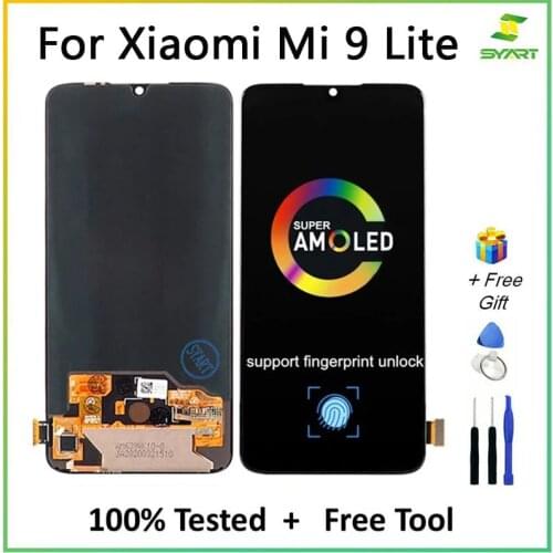 100% Test For Xiaomi Xiaomi Mi CC9 LCD MI 9 LiteLCD Display Touch Screen Digitizer Assembly Replacement Parts + Tools
