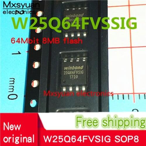 20PCS~100PCS/LOT 25Q64FVSIG W25Q64FVSIG W25Q64FVSSIG W25Q64 New original 64Mbit 8MB flash sop-8