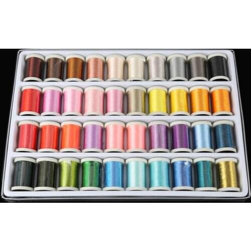40pcs/Set 135D Colorful Rayon Computer Embroidery Machine Embroidery Thread 280Meter DIY Sewing Thread