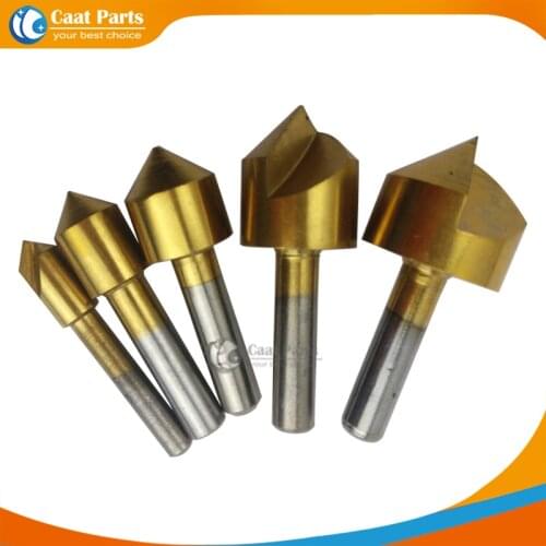 5pcs/lot 90 Degree 6mm 10mm 13mm 16mm 19mm Edge Chamfer Countersink Drill Bit End Mill Cutter Hand Tool Countersink Drill Bit
