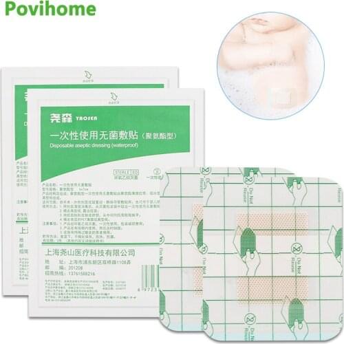 5Pcs Baby Umbilical Care Stickers Swimming Waterproof Wound Dressing Belly Button Patch Bathing Infant Transparent Plasters