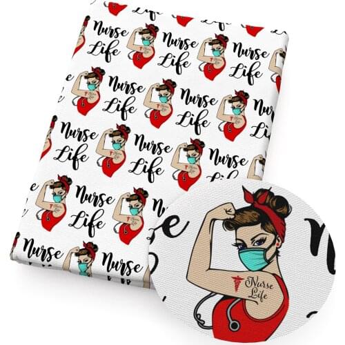 50*145cm Black Women Girls Printed Polyester Fabric PatchworkTissue Sewing Quilting Needlework Material DIY Handmade,1Yc19500