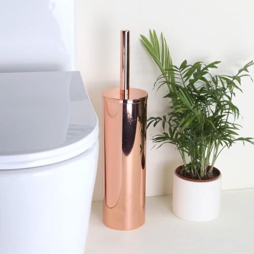 304 Stainless Steel Bathroom Accessories Rose Gold Toilet Brush Holder Standing Toilet Cleam Brush Holders Washroom Accessory