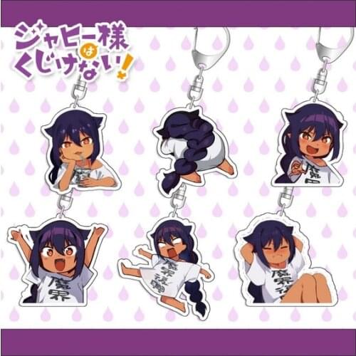 Anime The Great Jahy Will Not Be Defeated! Jahy Druj Acrylic Pendant Toy Keychain Cartoon Keyrings Cosplay Gift Decor Collect