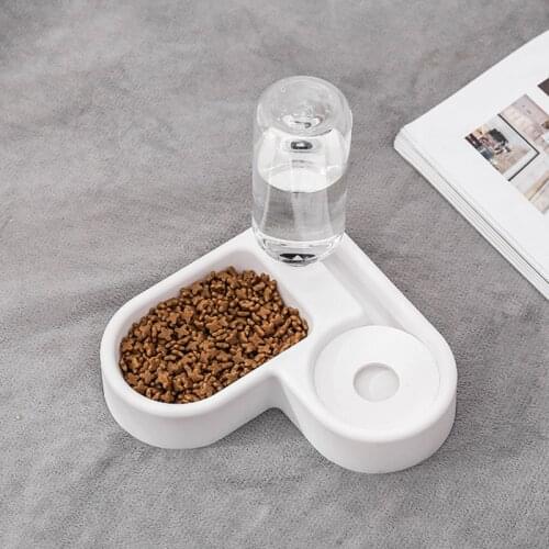 Pet Dog Cat Bowl Fountain Automatic Water Food Feeder Dispenser Container For Dogs Cats Drinking Pet Products 2020 Hot Sale