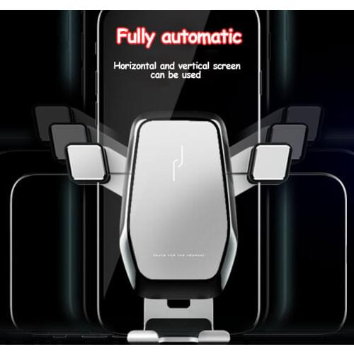 Car Mount Phone Holder Car Air Vent Mount Metal Mobile Stand Smartphone GPS Support For iPhone 12 11 Xiaomi Samsung Huawei LG