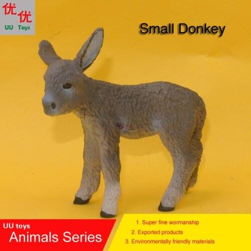 Hot toys:New baby Donkey Simulation model Animals kids toys children educational props