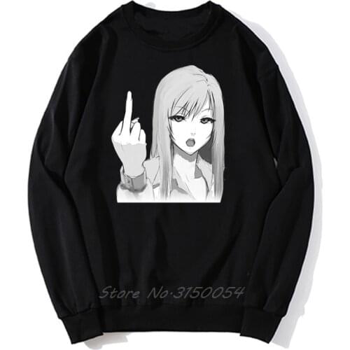 Rude Girl Anime Manga Ahegao Otaku Hoodie Waifu Boku No Hero Academia Hoodie Men Unisex Pullover Hoodies Sweatshirt Harajuku