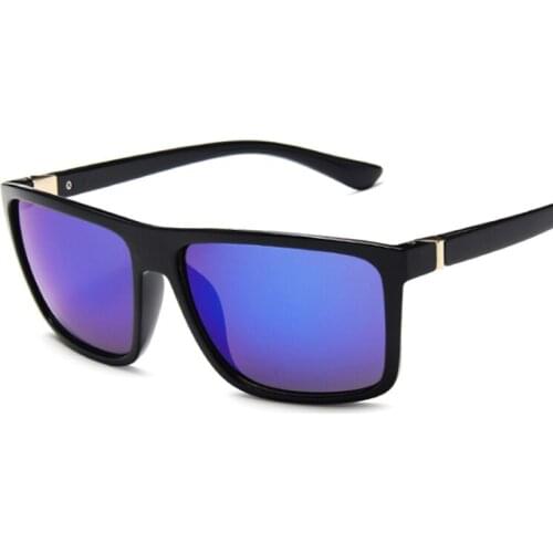 Classic Square Sunglasses Men Women Fashion Brand Designer Sunglasses Male Outdoor Driving Colorful Vintage Black Mirror