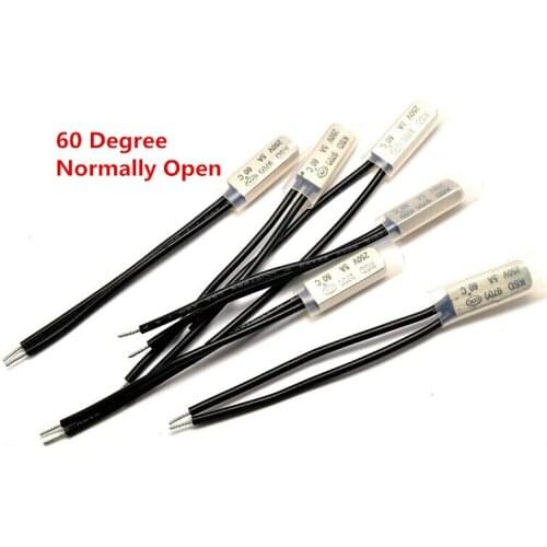 KSD9700 5A250V 60 degree C N.O. normally open temperature switch thermostat Thermal Protector