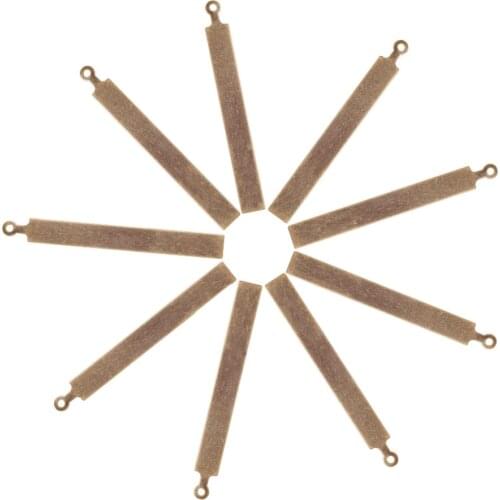 Pandahall 5~10pcs/lot Square/Rectangle/Round/Oval Metal Tags Brass Blank Tag Pendants Charms DIY Jewelry Metal Stamping