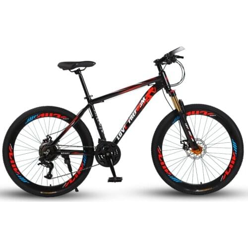 Love Freedom 24 speed 26 inch mountain bike bicycles double disc brakes student bike Bicicleta road bike Free Delivery