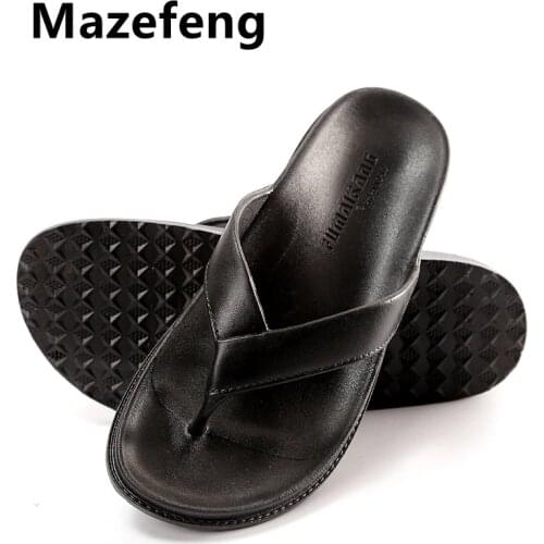 Mazefeng Brand Eva Summer Men Slippers Beach Sandals Comfort Men Casual Shoes Fashion Men Flip Flops Hot Sell Footwear 36-44