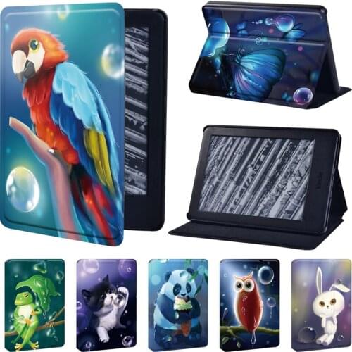 New Soft Shell Tablet Case for Kindle Paperwhite 1 5th/2 6th/3 7th/4 10th/Kindle 10th/Kindle 8th 6" Animal Series Pattern Case