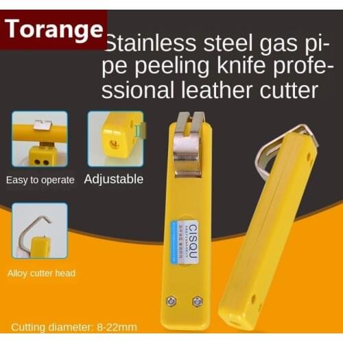 Natural gas pipe corrugated tube peeling knife gas pipe peeler embeddable peeler ring peeling hand tool accessories
